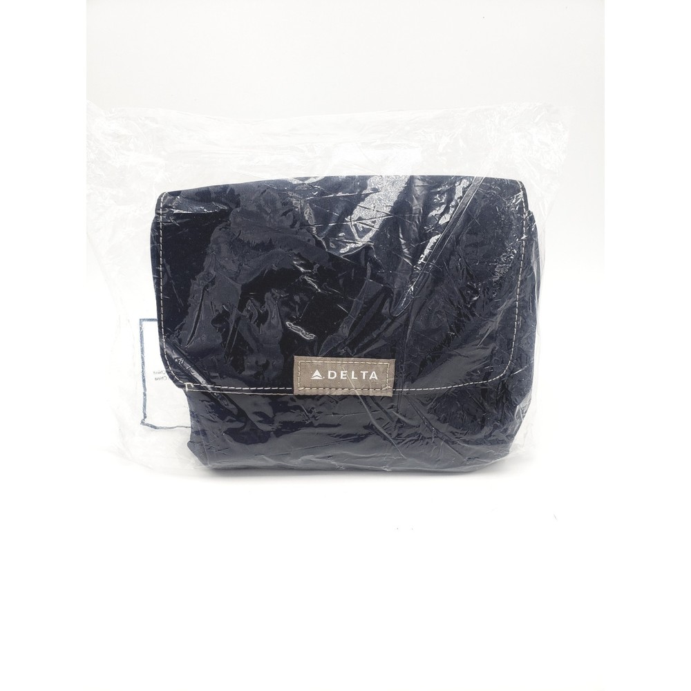 Delta Airlines Amenity Kit Flap Zip Bag Removable Mesh Insert New Sealed